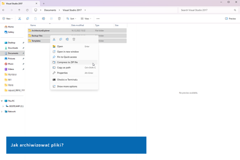 Jak archiwizować pliki