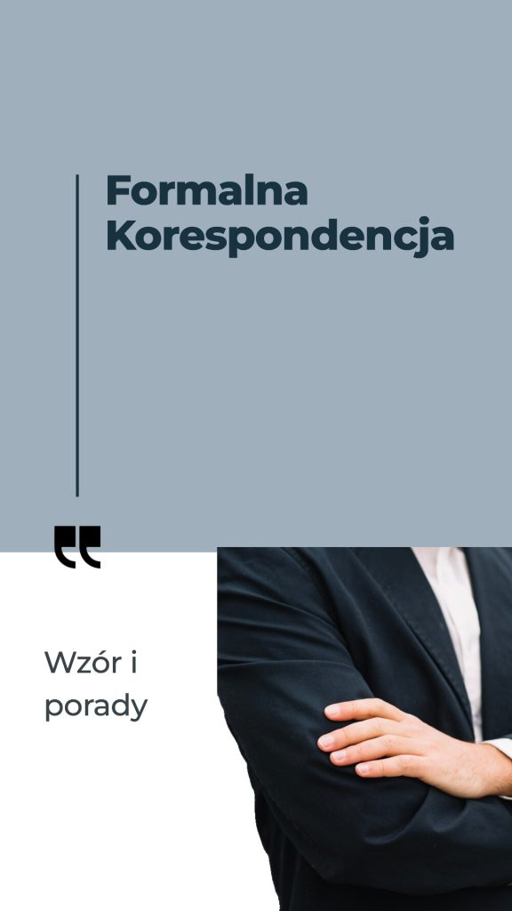 formalna korespondencja